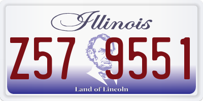 IL license plate Z579551