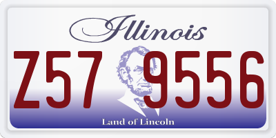 IL license plate Z579556