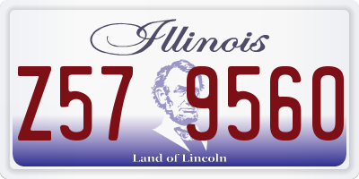 IL license plate Z579560