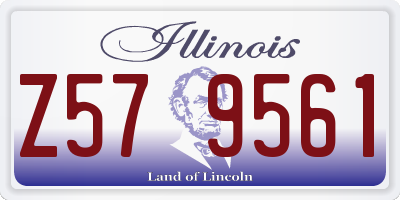 IL license plate Z579561
