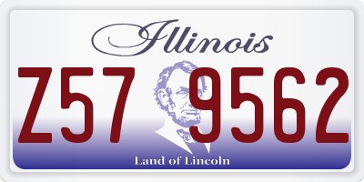 IL license plate Z579562