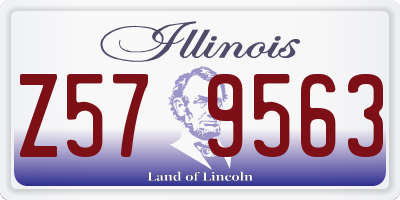 IL license plate Z579563