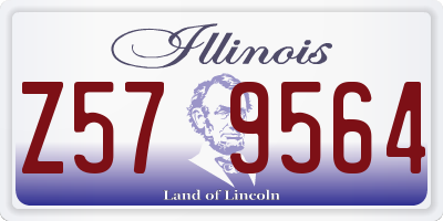 IL license plate Z579564