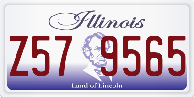 IL license plate Z579565