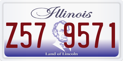 IL license plate Z579571