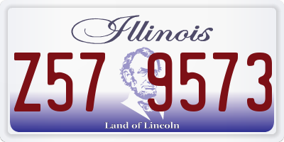 IL license plate Z579573