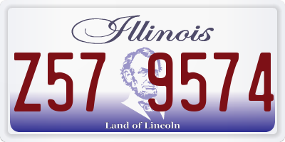 IL license plate Z579574