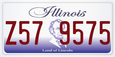 IL license plate Z579575
