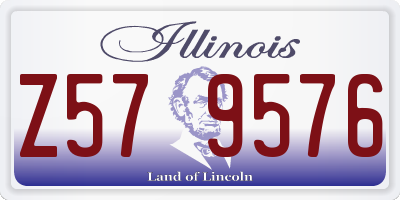 IL license plate Z579576