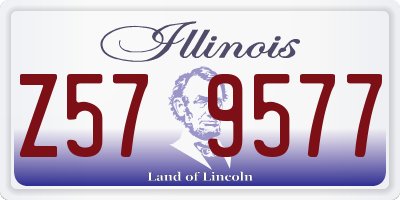 IL license plate Z579577