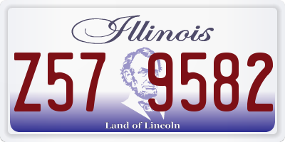 IL license plate Z579582