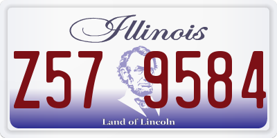 IL license plate Z579584