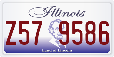IL license plate Z579586