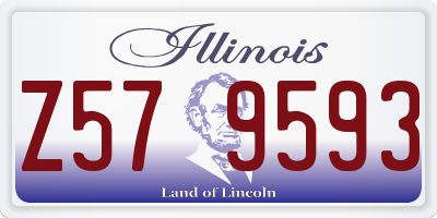 IL license plate Z579593