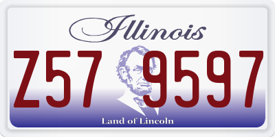 IL license plate Z579597