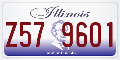IL license plate Z579601