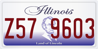 IL license plate Z579603