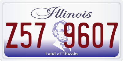 IL license plate Z579607