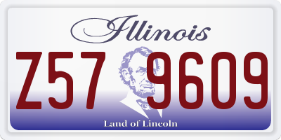 IL license plate Z579609
