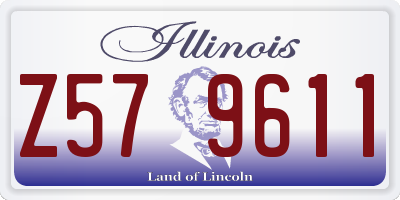 IL license plate Z579611