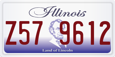 IL license plate Z579612