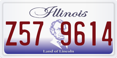 IL license plate Z579614