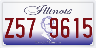 IL license plate Z579615