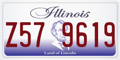 IL license plate Z579619