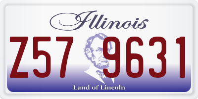 IL license plate Z579631