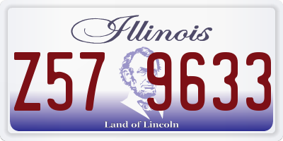 IL license plate Z579633