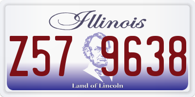 IL license plate Z579638