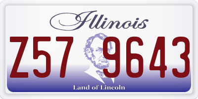 IL license plate Z579643