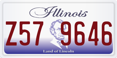 IL license plate Z579646