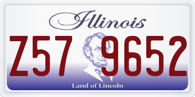 IL license plate Z579652