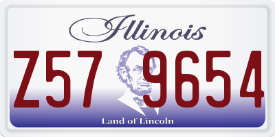 IL license plate Z579654