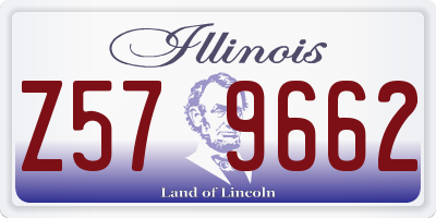 IL license plate Z579662