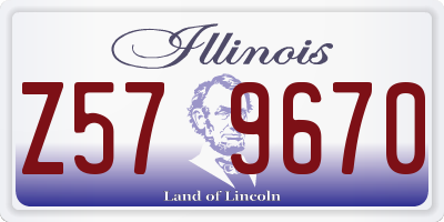 IL license plate Z579670