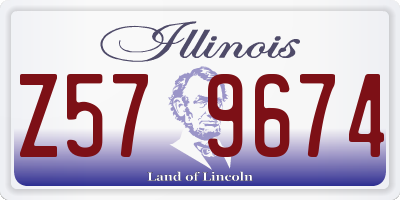 IL license plate Z579674