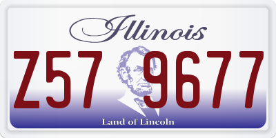 IL license plate Z579677