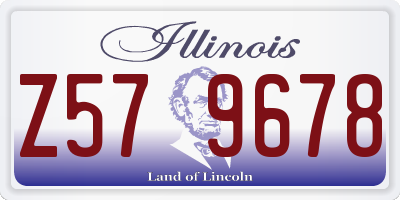 IL license plate Z579678