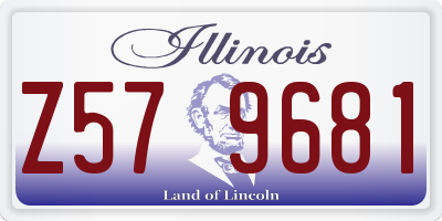IL license plate Z579681