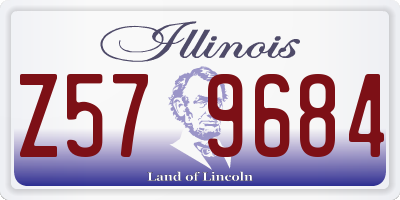 IL license plate Z579684