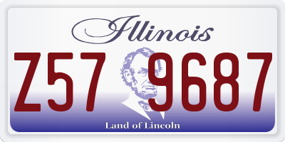 IL license plate Z579687