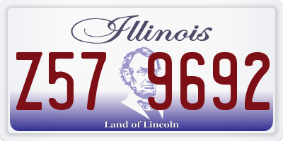 IL license plate Z579692