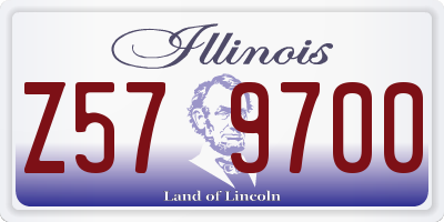 IL license plate Z579700