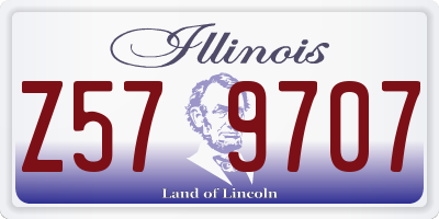IL license plate Z579707
