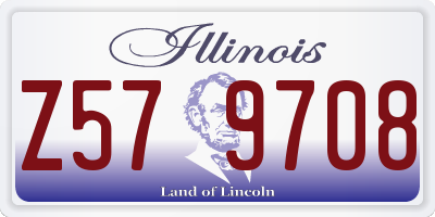 IL license plate Z579708