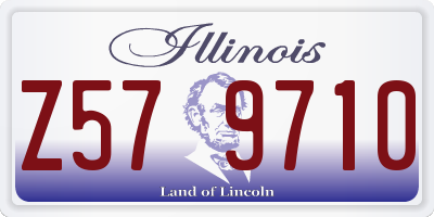 IL license plate Z579710