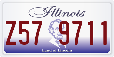 IL license plate Z579711