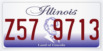IL license plate Z579713